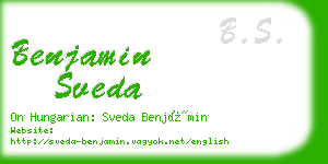 benjamin sveda business card